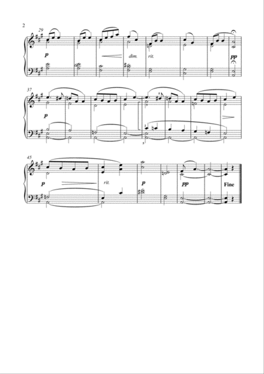 Two gentle and intimate piano solos Piano Solo scores gallery preview page 3