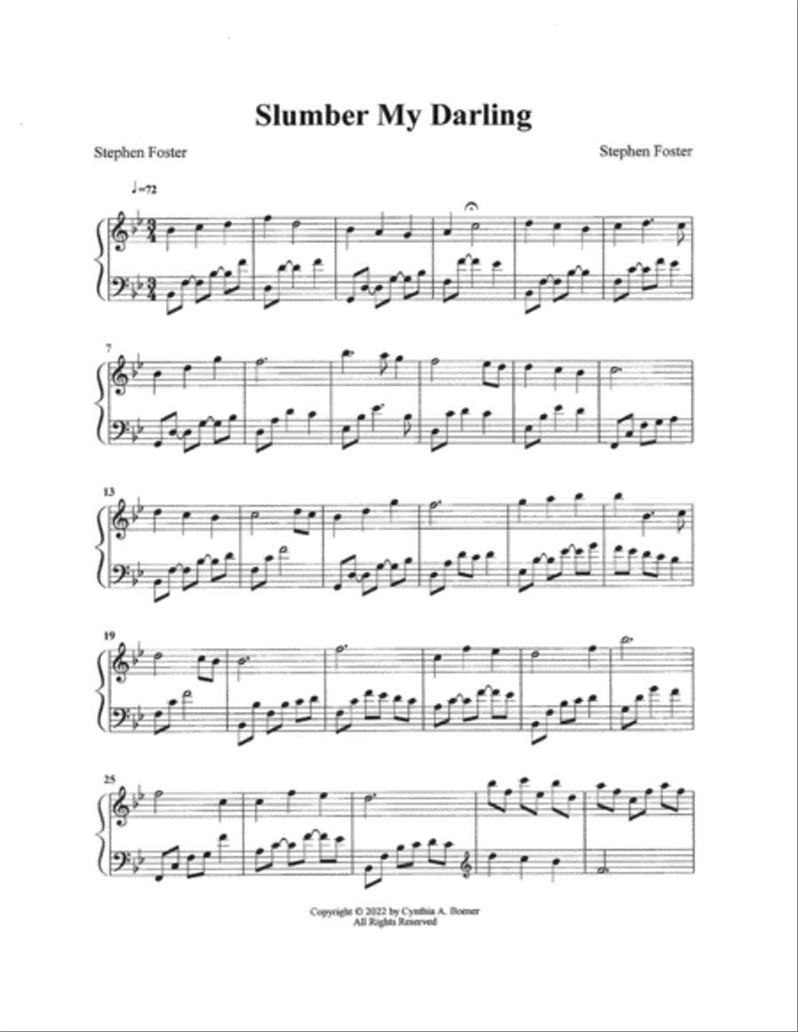 Slumber My Darling Slumber My Darling Harp scores gallery preview page 2