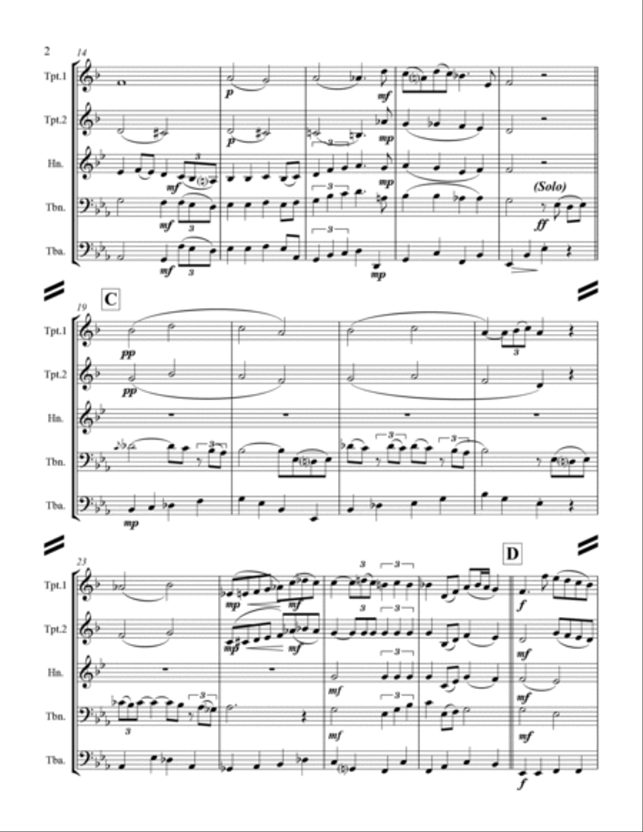 The Christmas Song (Chestnuts Roasting On An Open Fire) Horn scores gallery preview page 3