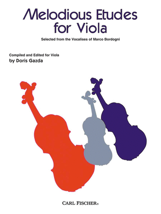 Book cover for Melodious Etudes For Viola