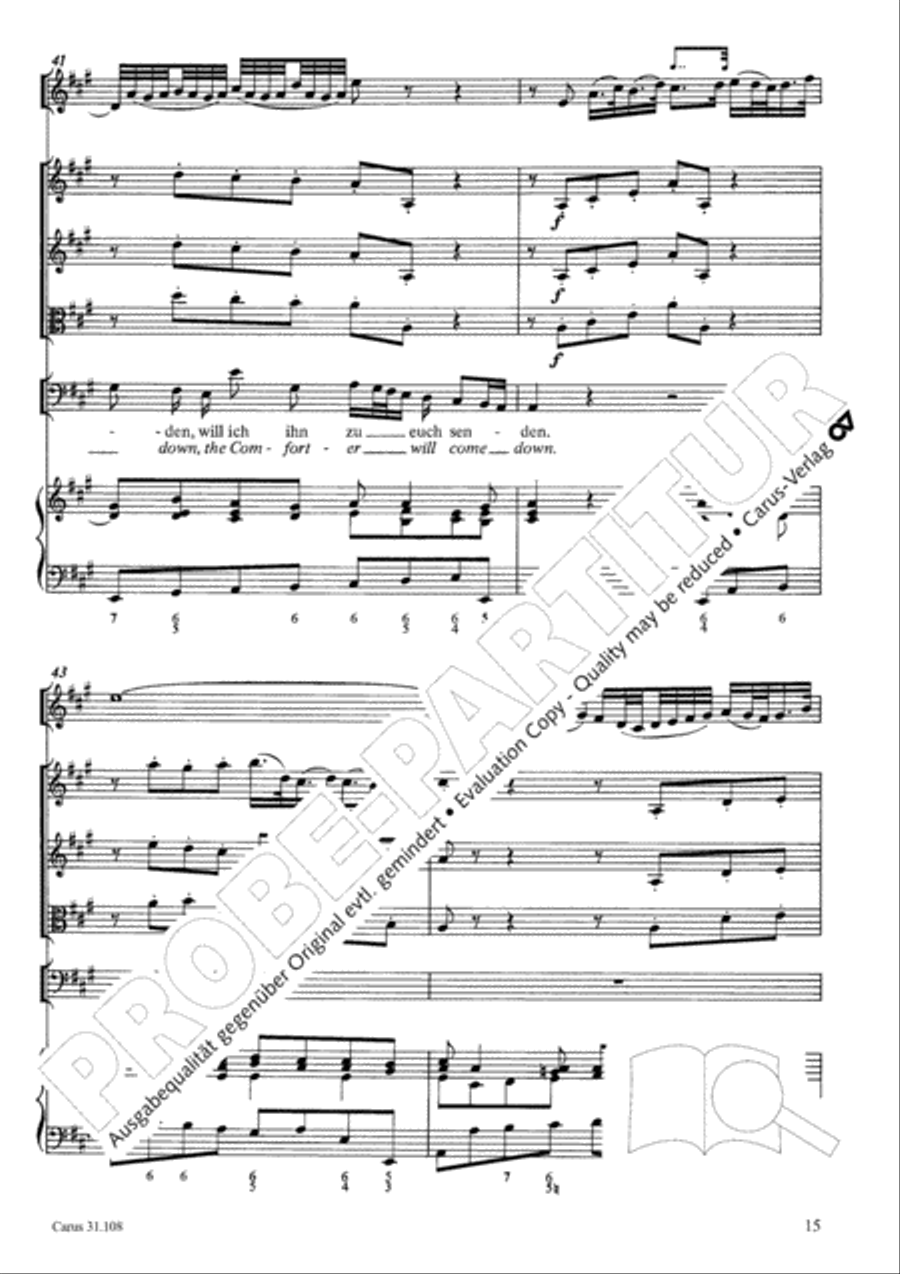 Now it is good, that I am leaving (Es ist euch gut, dass ich hingehe) ATB scores gallery preview page 16