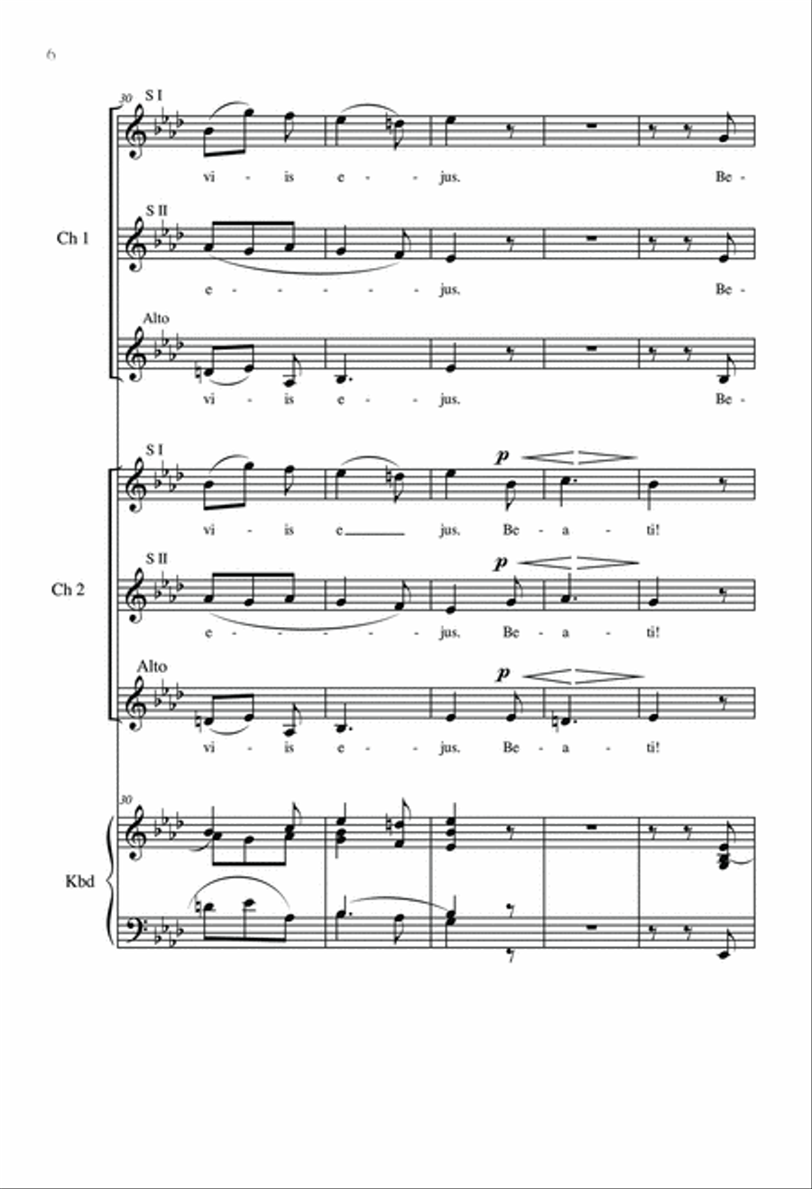Beati Omnes SSA scores gallery preview page 6