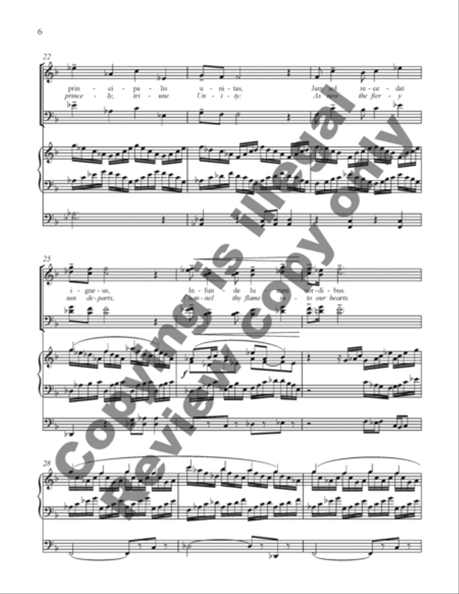 O lux beata Trinitas (O blessed Light, O Trinity) 4-Part scores gallery preview page 6