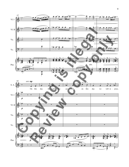 The Lord is my Strength (String Quartet Full Score)
