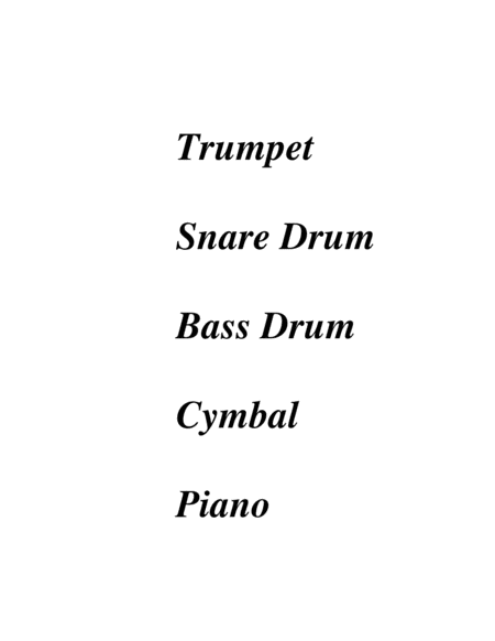 Opus 83, Hora for Trumpet, Percussion & Piano image number null