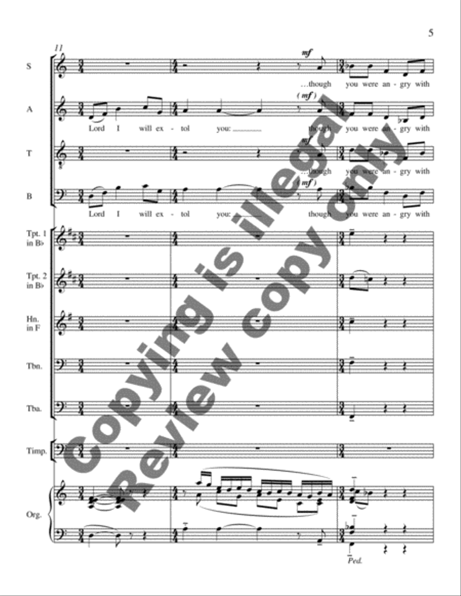 Behold, God Is My Salvation 4-Part scores gallery preview page 6