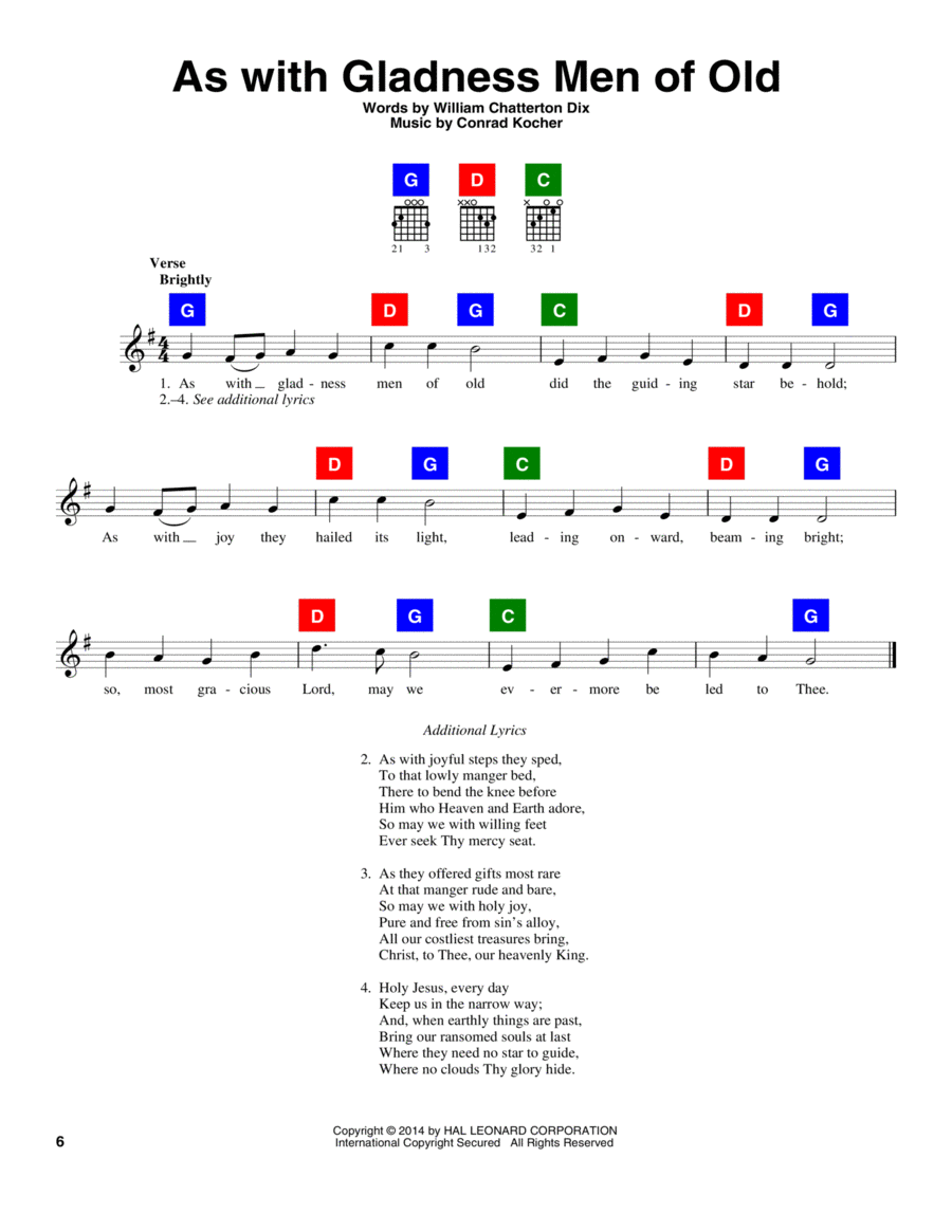 As With Gladness Men Of Old School and Community scores gallery preview page 1