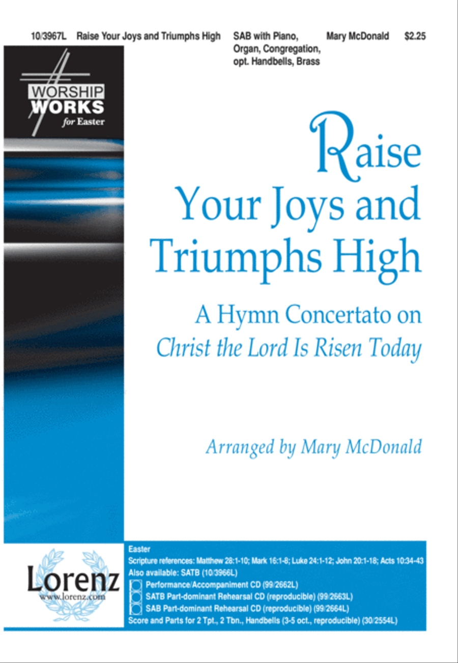 Raise Your Joys and Triumphs High 3-Part scores gallery preview page 2