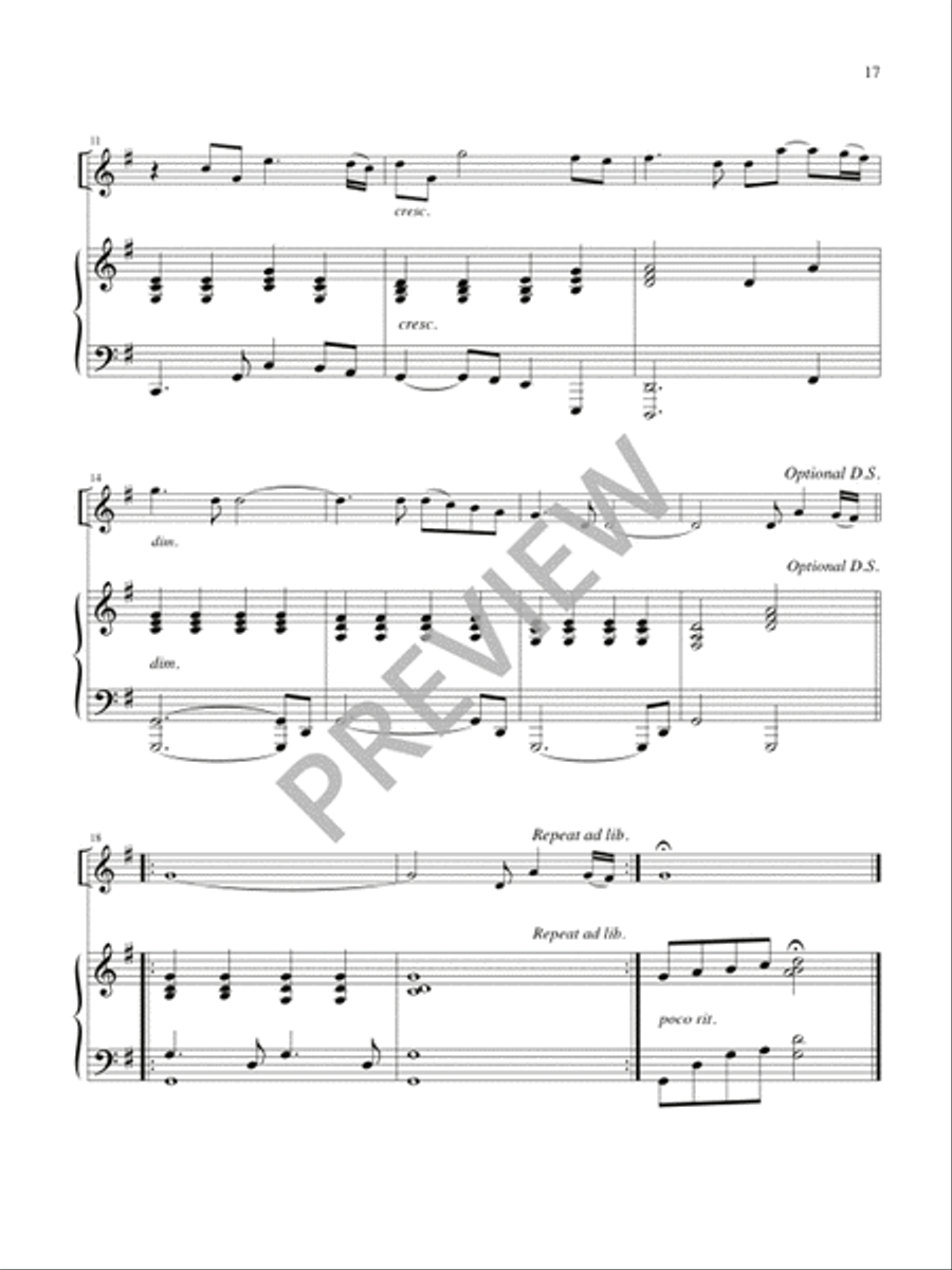 Miniatures for Solo Instrument and Piano Viola scores gallery preview page 18