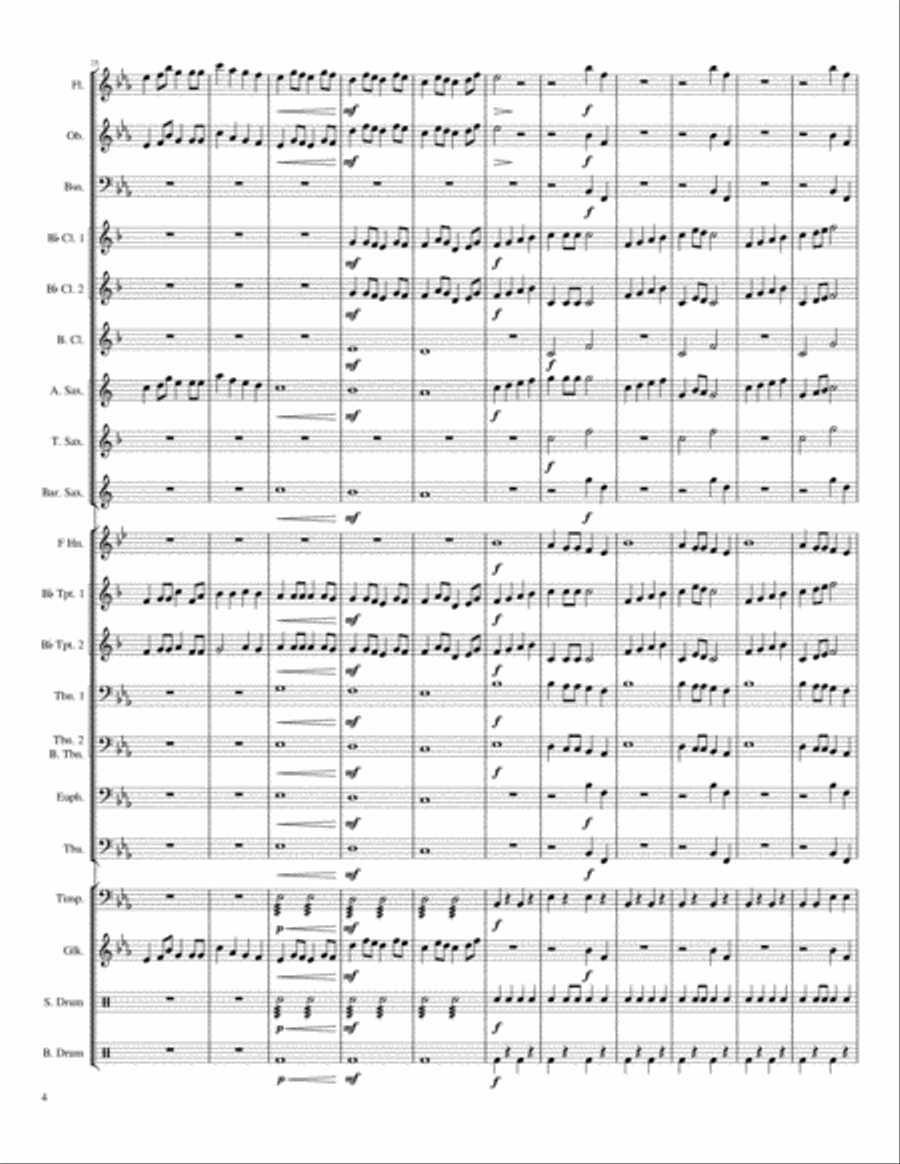 Royal Succession Royal Succession Concert Band scores gallery preview page 4