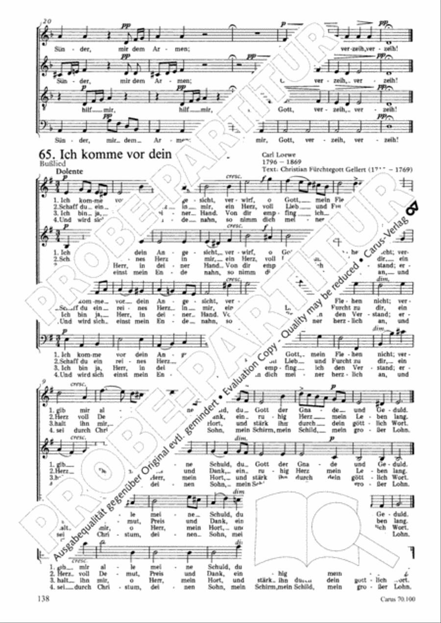 Geistliches Chorbuch der Romantik Choir scores gallery preview page 139