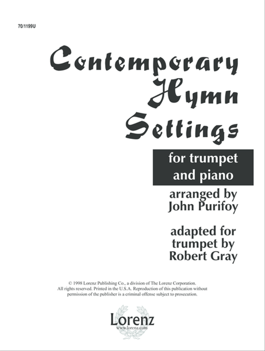 Contemporary Hymn Settings for Trumpet and Piano