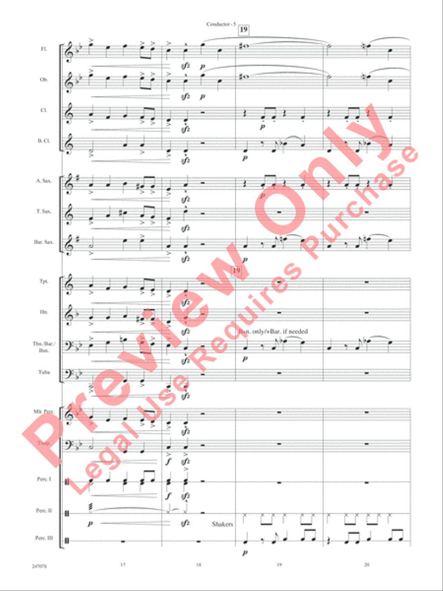 Hooroosh! Concert Band scores gallery preview page 7