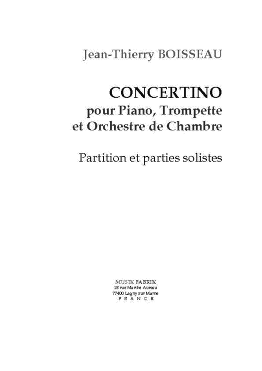 Concerto pour piano, trumpet and orchestra