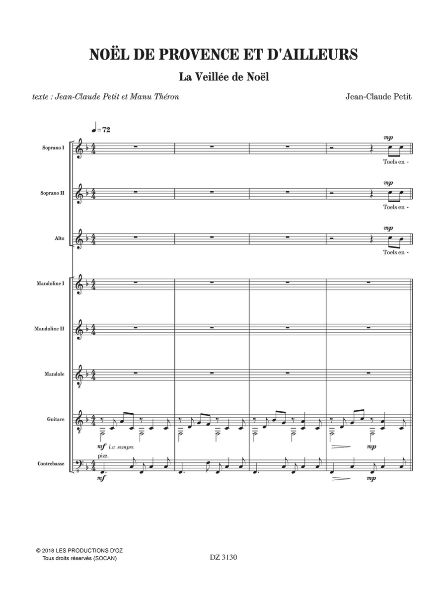 La veillée de Noël (Noël de Provence et d'ailleurs) Orchestra scores gallery preview page 2