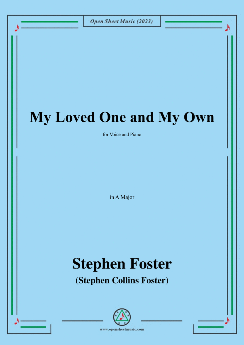 S. Foster-My Loved One and My Own,in A Major