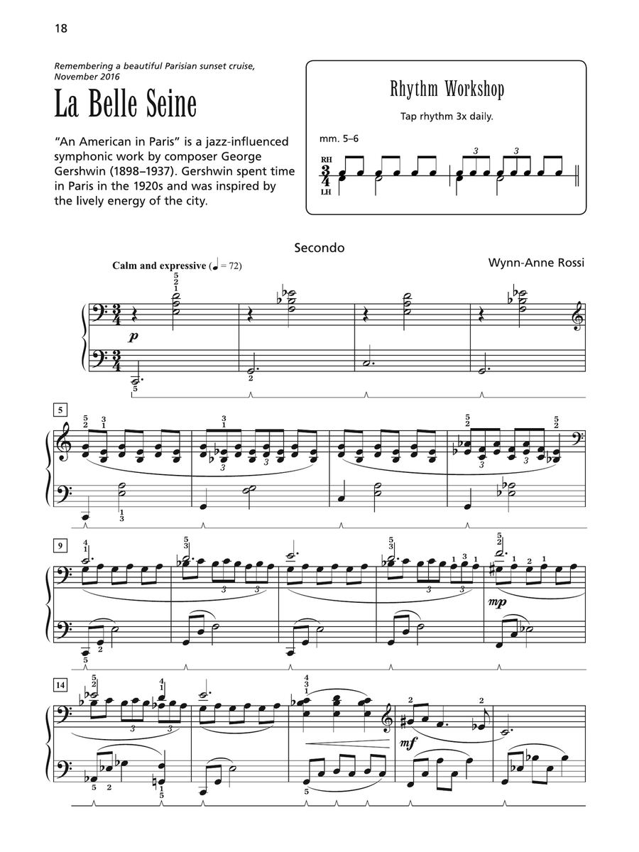 La Belle Seine - Piano Duet (1 Piano, 4 Hands) 1 Piano, 4-Hands scores gallery preview page 1