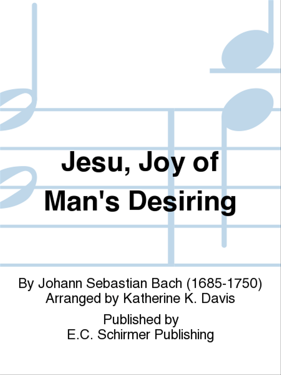 Jesu, joy of man's desiring SSA scores gallery preview page 1