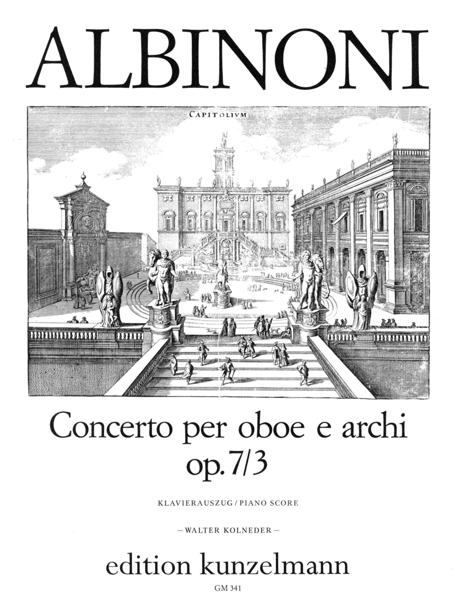 Oboe Concerto in B-flat Major Piano Accompaniment scores gallery preview page 1