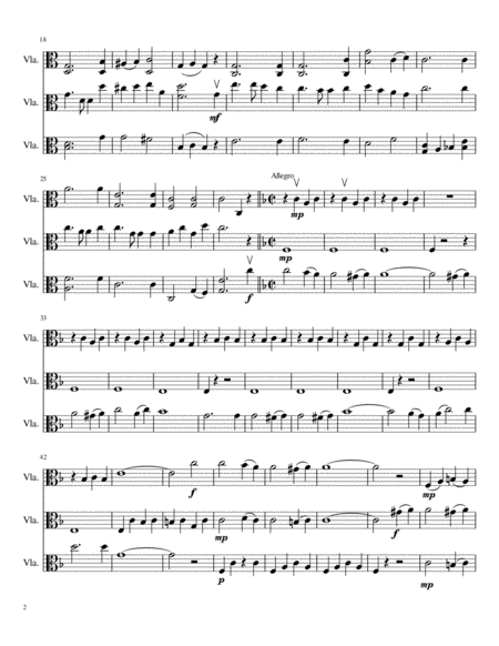 Patriotic Medley (For Viola Trio)