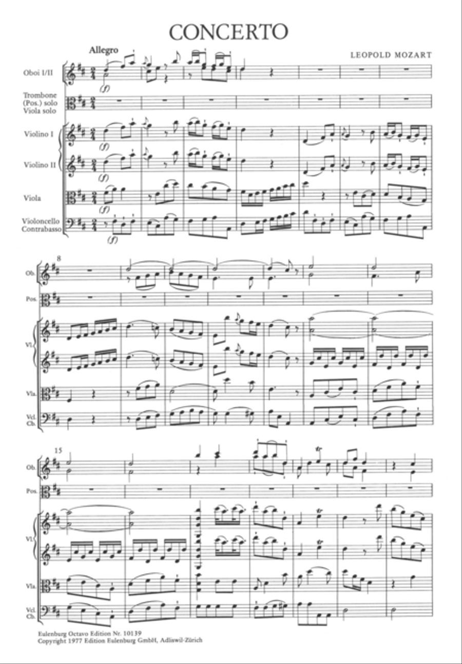 Concerto for trombone or viola Chamber Orchestra scores gallery preview page 2