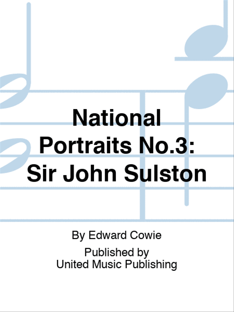 National Portraits No.3: Sir John Sulston A Cappella scores gallery preview page 1