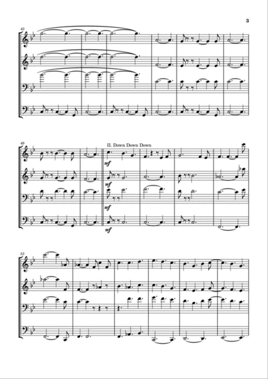 Country Girl I Think You're Pretty Brass Ensemble scores gallery preview page 4
