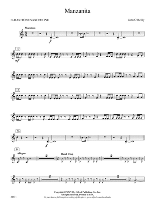 Manzanita: E-flat Baritone Saxophone