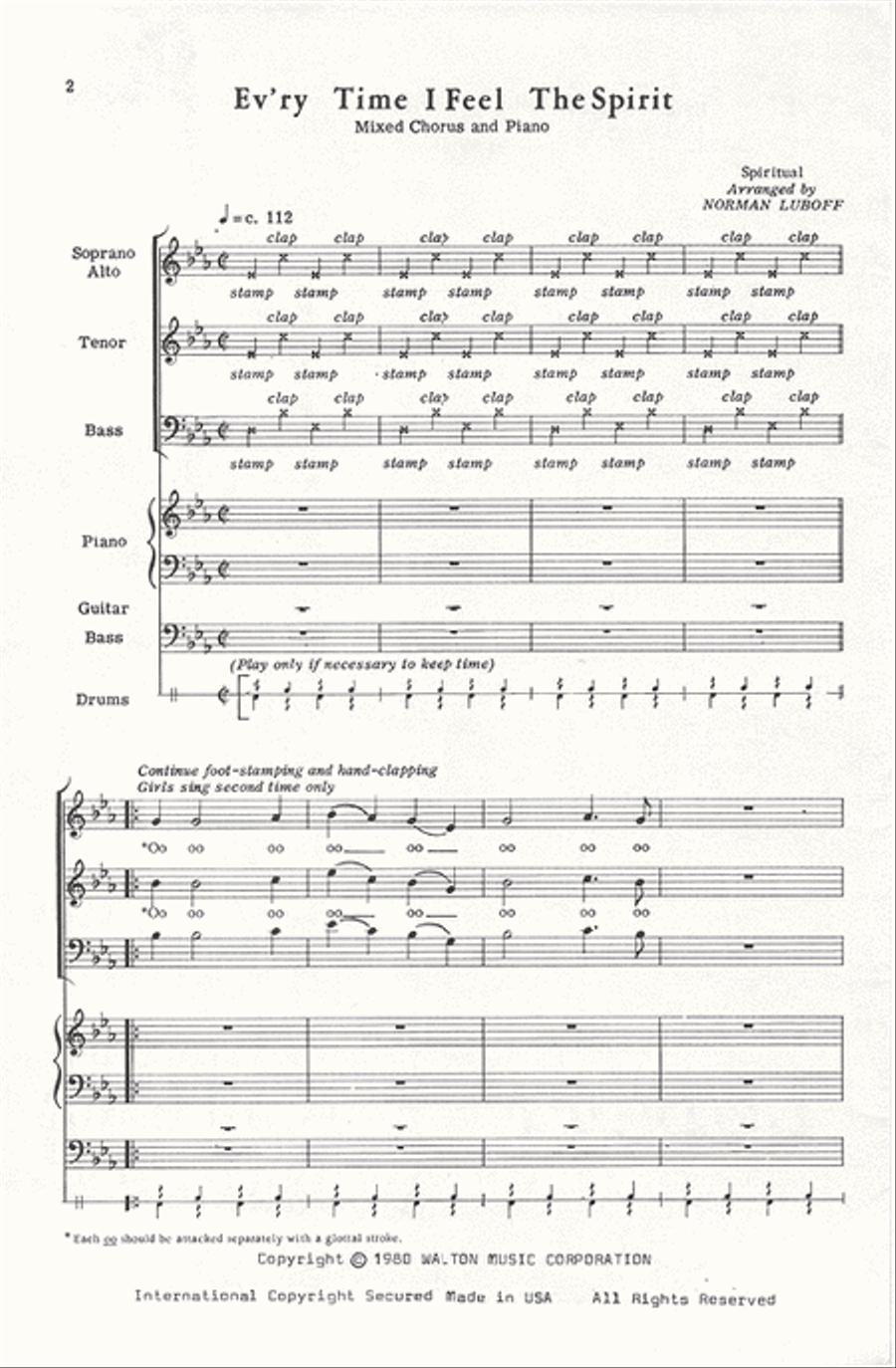 Every Time I Feel the Spirit Divisi scores gallery preview page 2