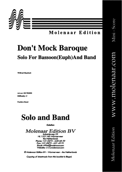 Don't Mock Baroque