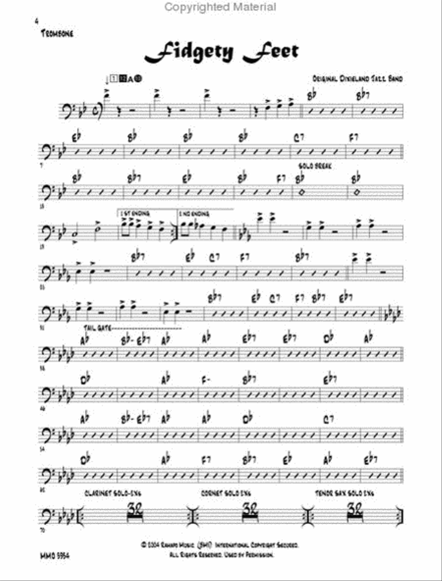 New Orleans Classics New Orleans Classics Trombone Solo scores gallery preview page 2