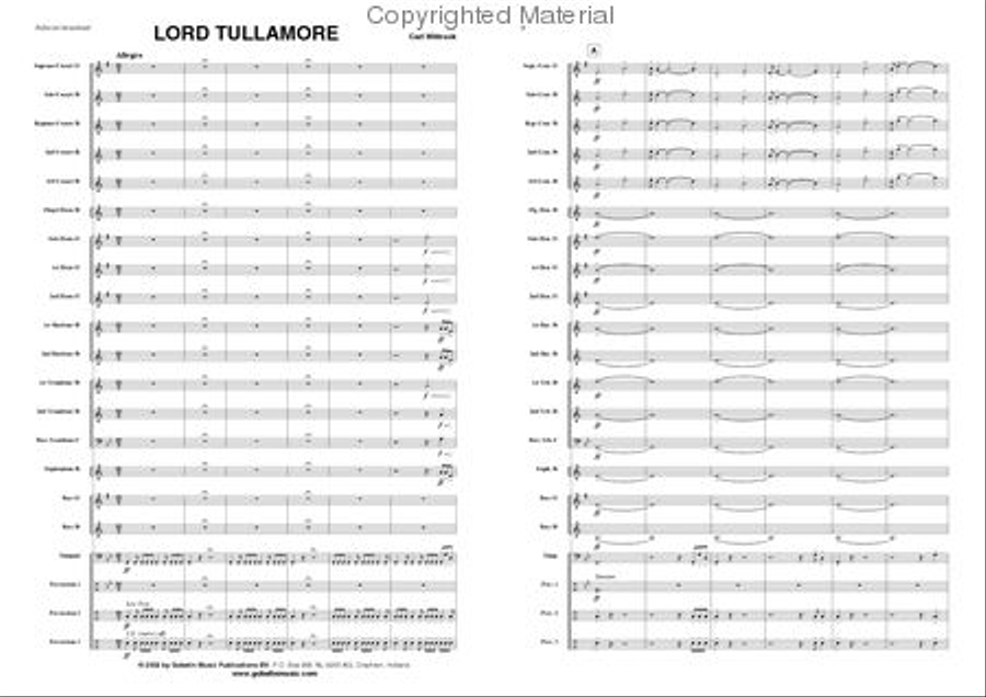 Lord Tullamore Brass Band scores gallery preview page 2
