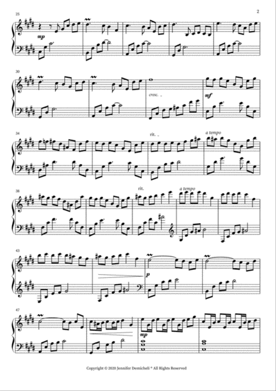 In Times Like These In Times Like These Piano Solo scores gallery preview page 2