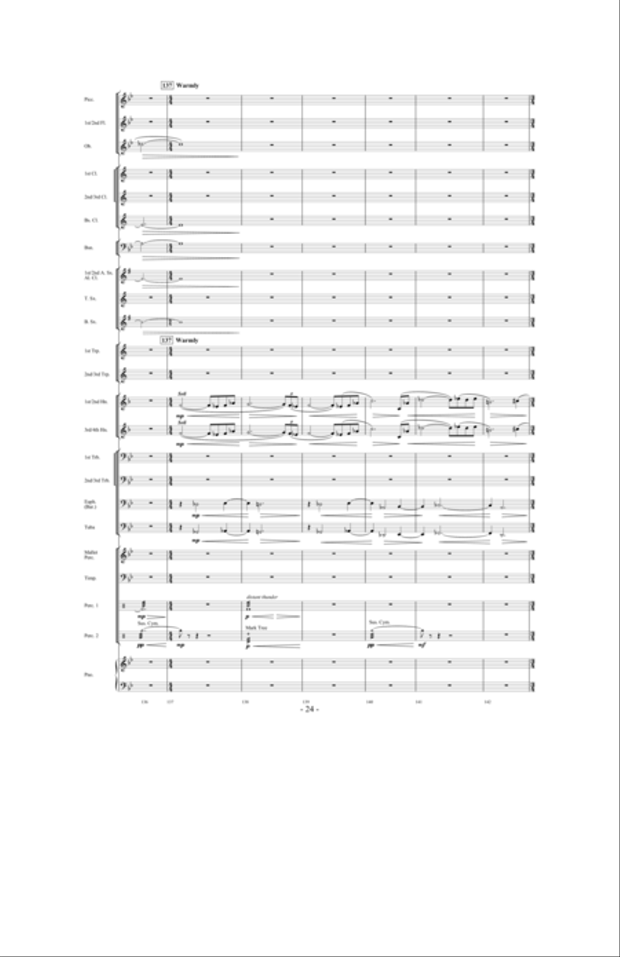 Promising Skies Concert Band scores gallery preview page 23