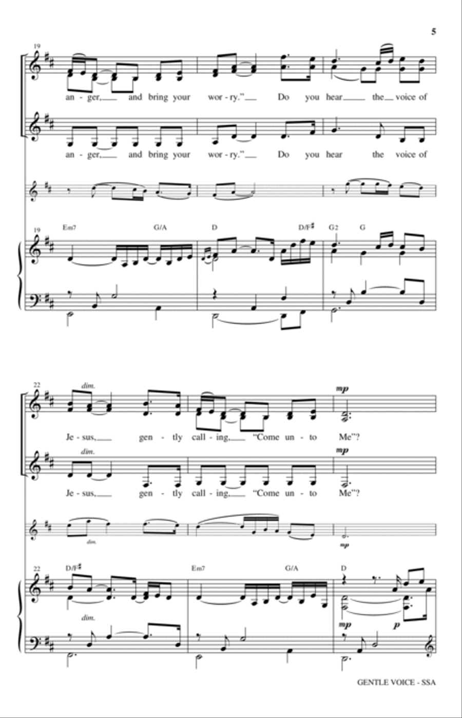 Gentle Voice Gentle Voice SSA scores gallery preview page 4