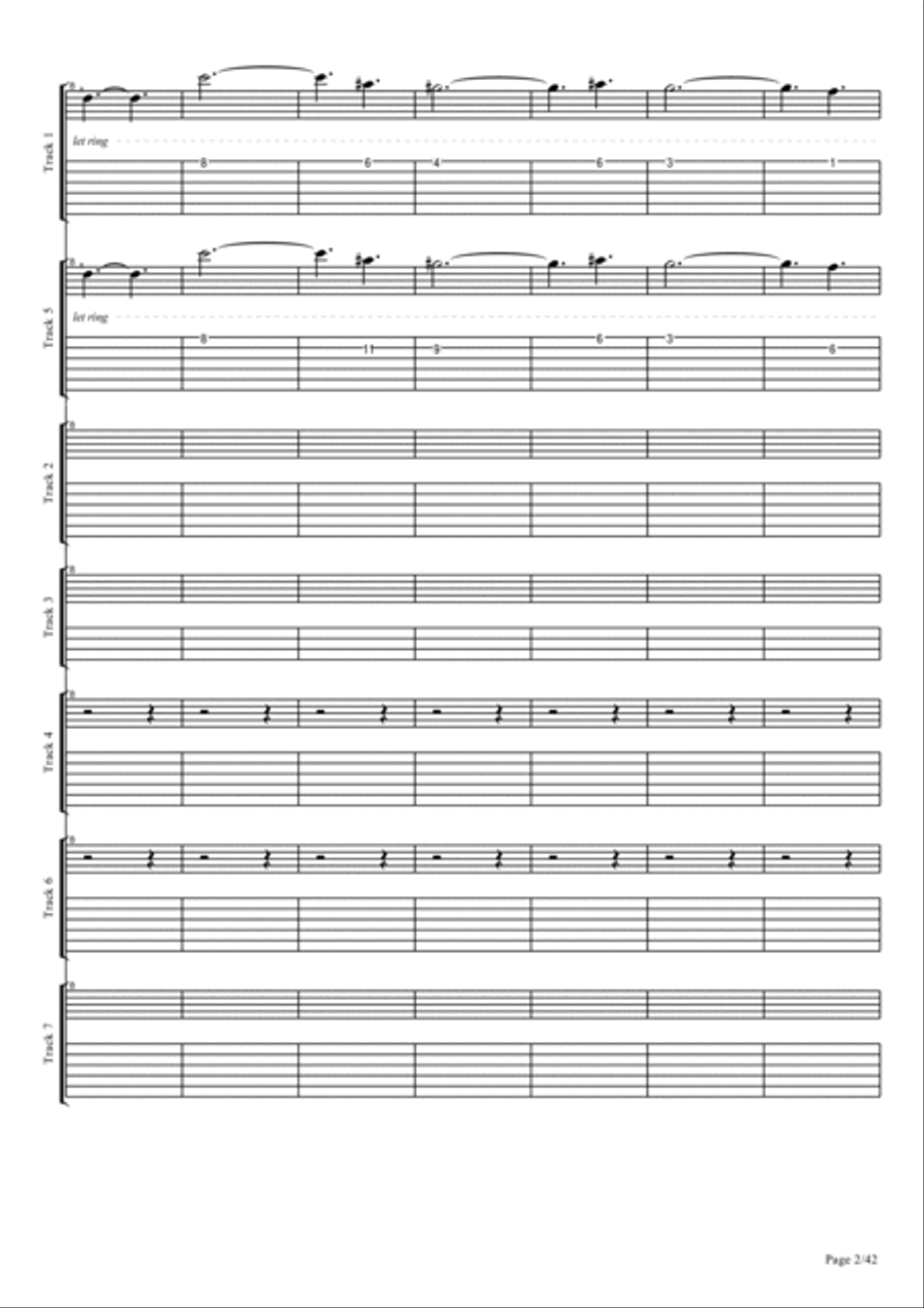 Echoes To Infinity Easy Piano scores gallery preview page 2