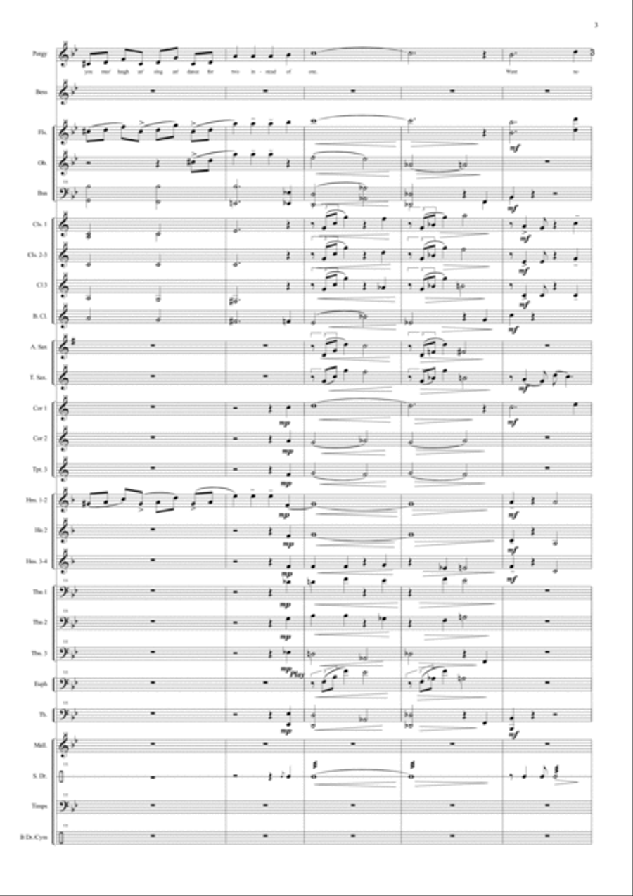 Bess, You Is My Woman Concert Band scores gallery preview page 3