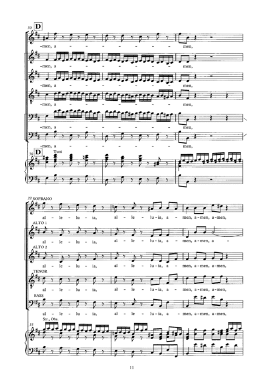 Zadok The Priest (arr. Donald Burrows) Choir scores gallery preview page 11