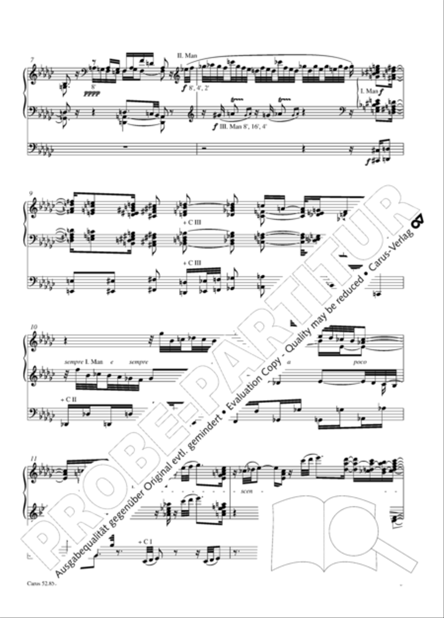 Choralphantasie Op. 40 Organ scores gallery preview page 4