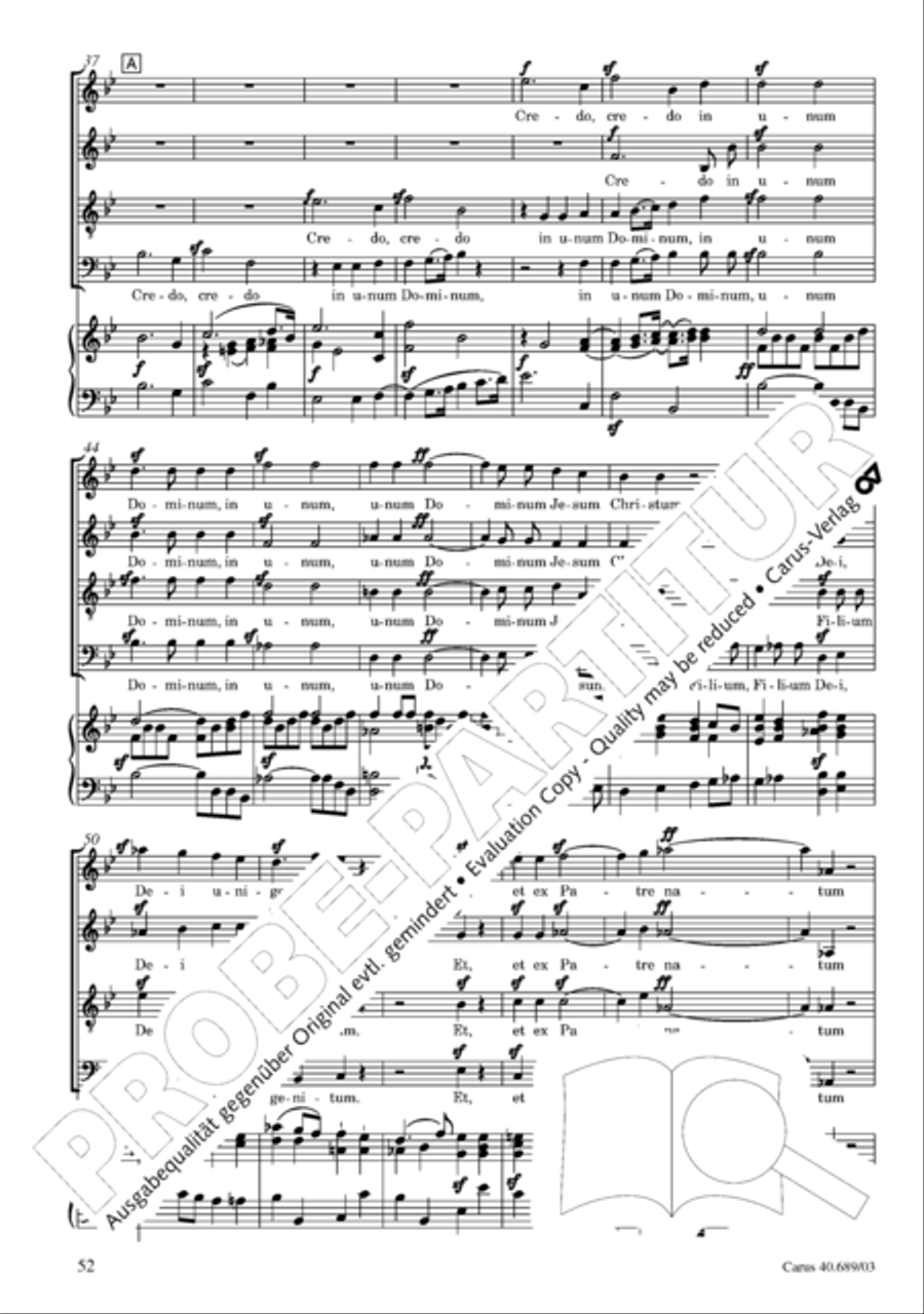 Missa solemnis Missa solemnis 4-Part scores gallery preview page 53
