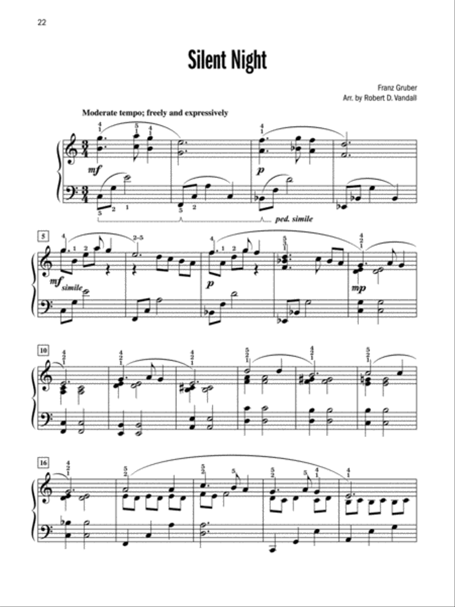 Celebrated Christmas Solos, Book 5 Piano Solo scores gallery preview page 4