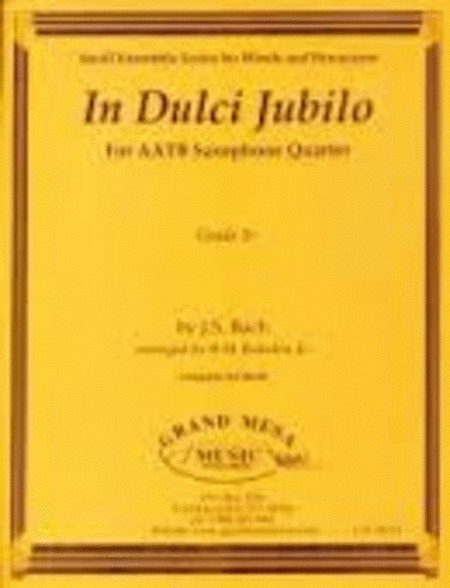 In Dulci Jubilo Saxophone Quartet Aatb Grade 2