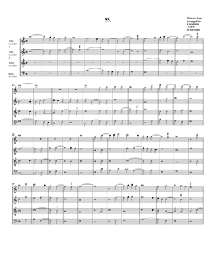 Instrumental quartet no.55 (no title) (arrangement for 4 recorders)