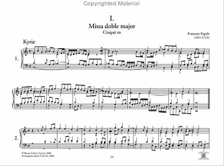 Versos de missa Organ Solo scores gallery preview page 2
