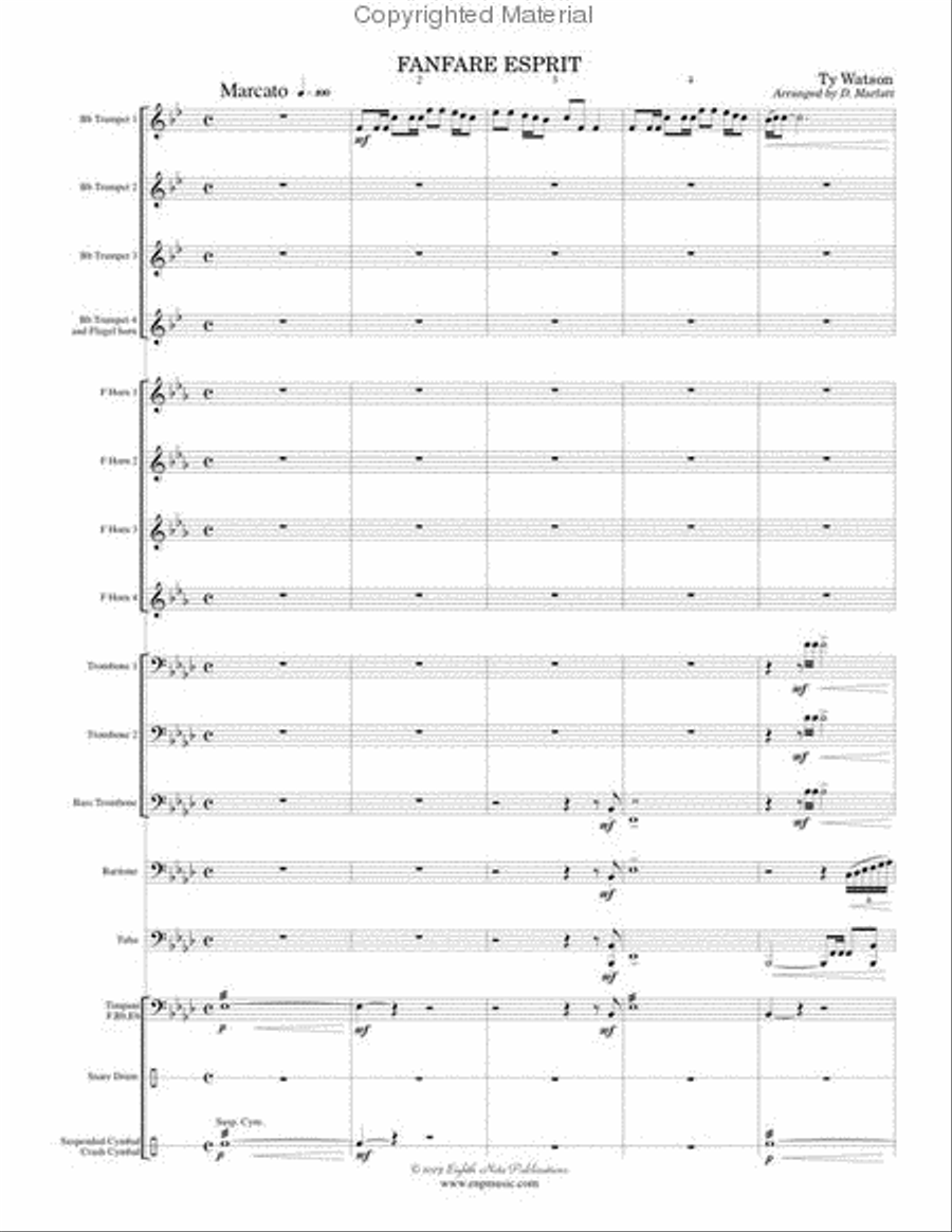 Fanfare Esprit Small Ensemble scores gallery preview page 2