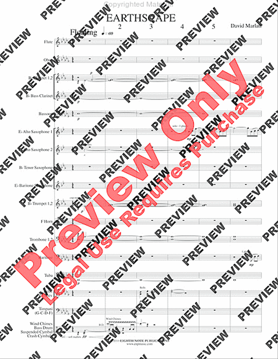 Earthscape Concert Band scores gallery preview page 4