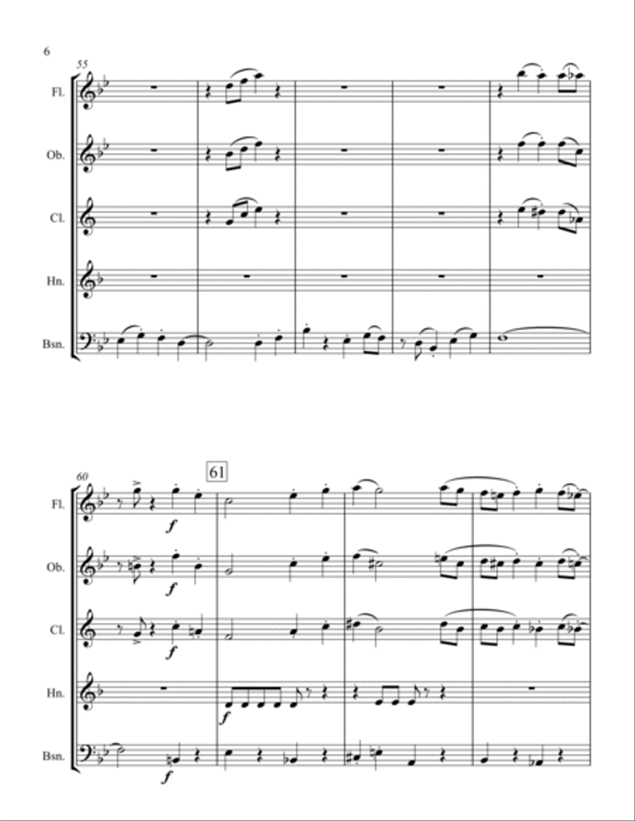 Guys And Dolls Woodwind Quintet scores gallery preview page 6