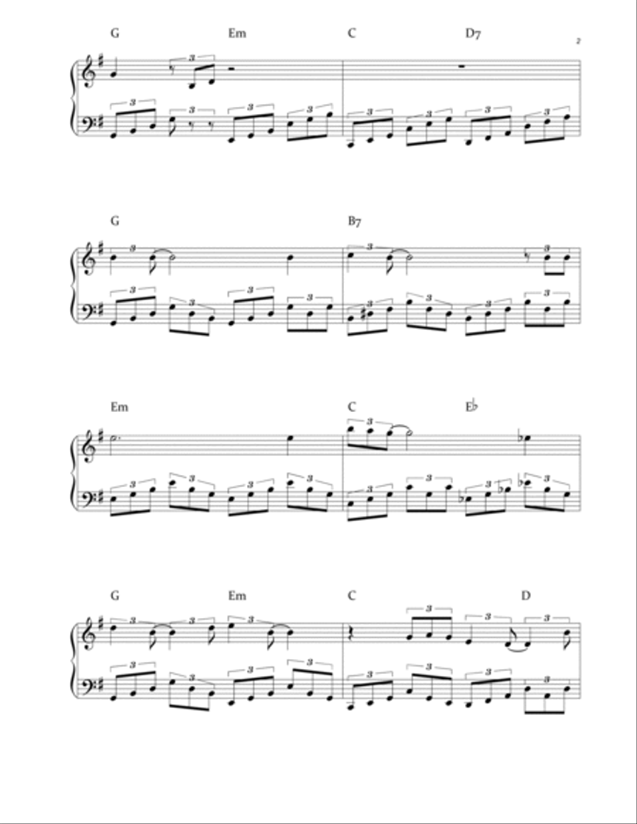 Love Me Please Love Me Love Me Please Love Me Piano Solo scores gallery preview page 2