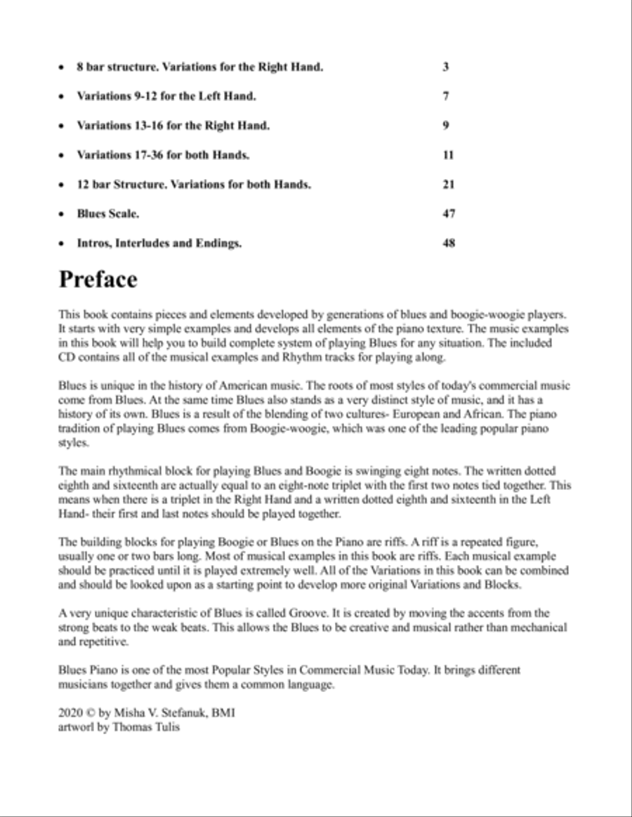 Got the Blues, complete piano blues method Piano Method scores gallery preview page 2