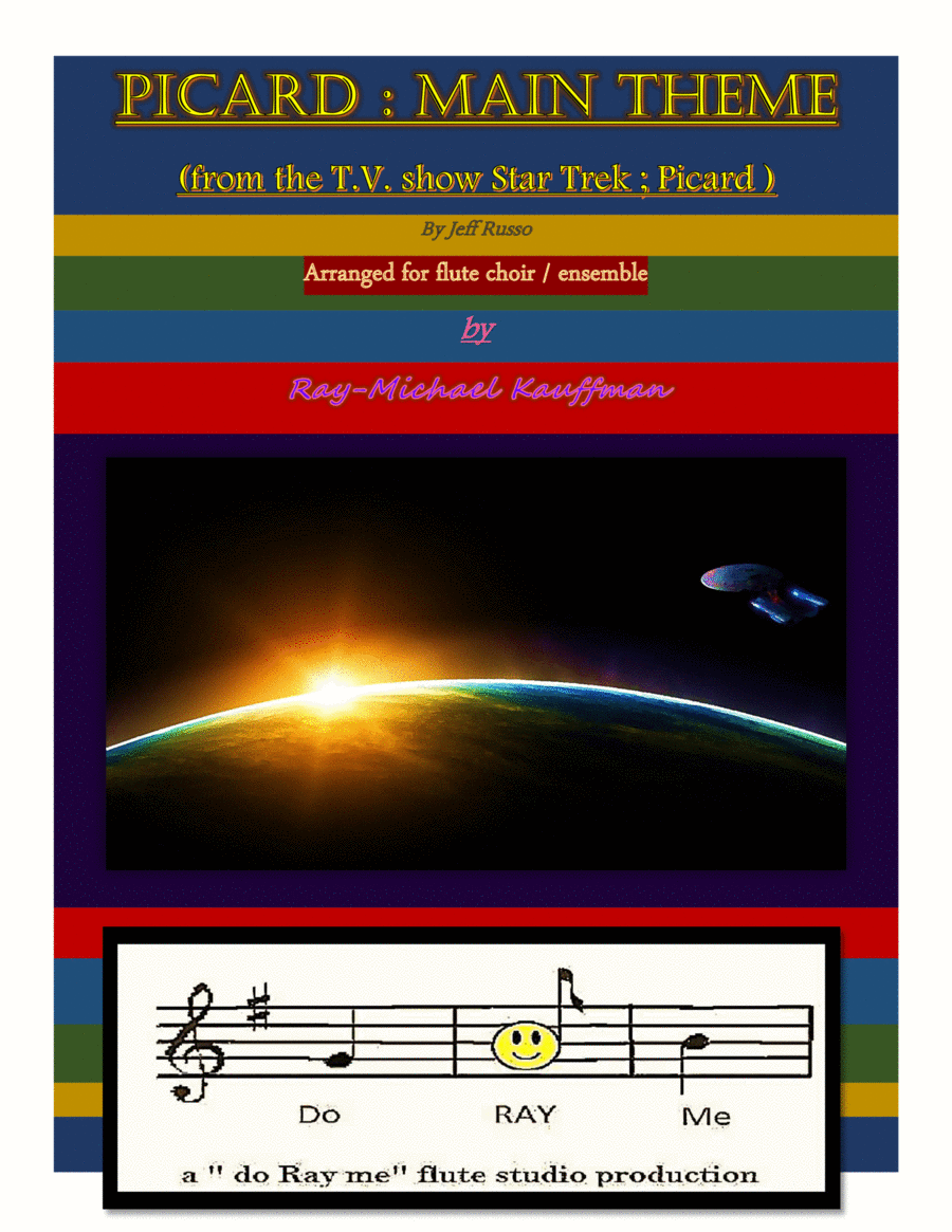 Star Trek: Picard Main Title Flute Choir scores gallery preview page 1